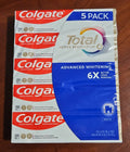 Colgate Total Active Prevention Whitening Toothpaste 5 Pack - Fluoride Exp 2028