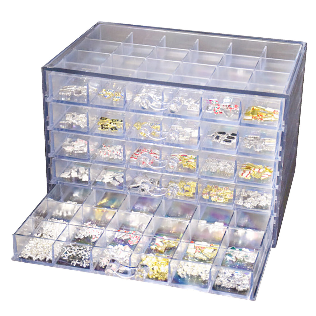 Acrylic Earring Jewelry Storage Box Organizer with 5 Drawers