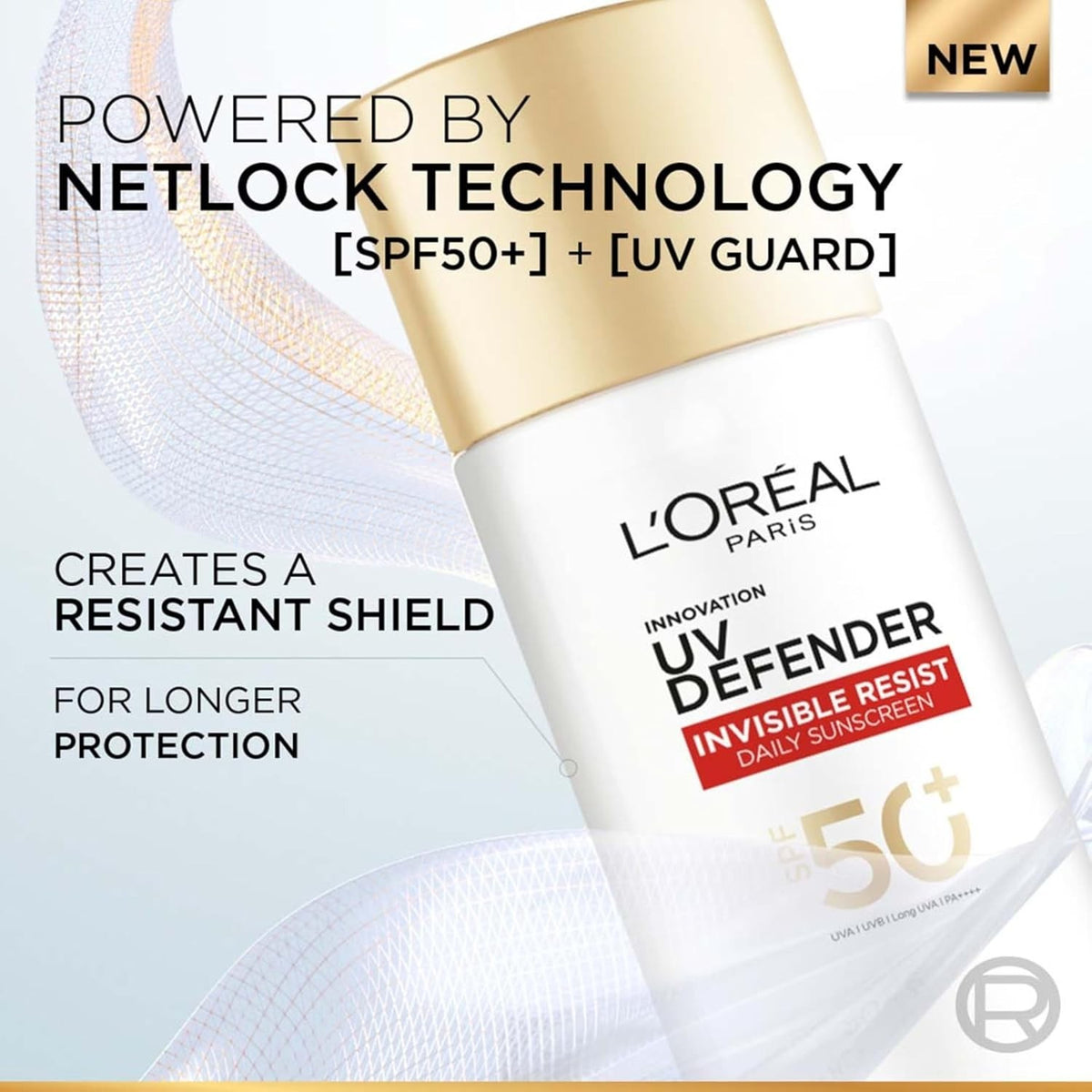 L'Oreal Paris SPF 50+ UV Defender Invisible Sunscreen - 30ml, Water & Sweat Resistant