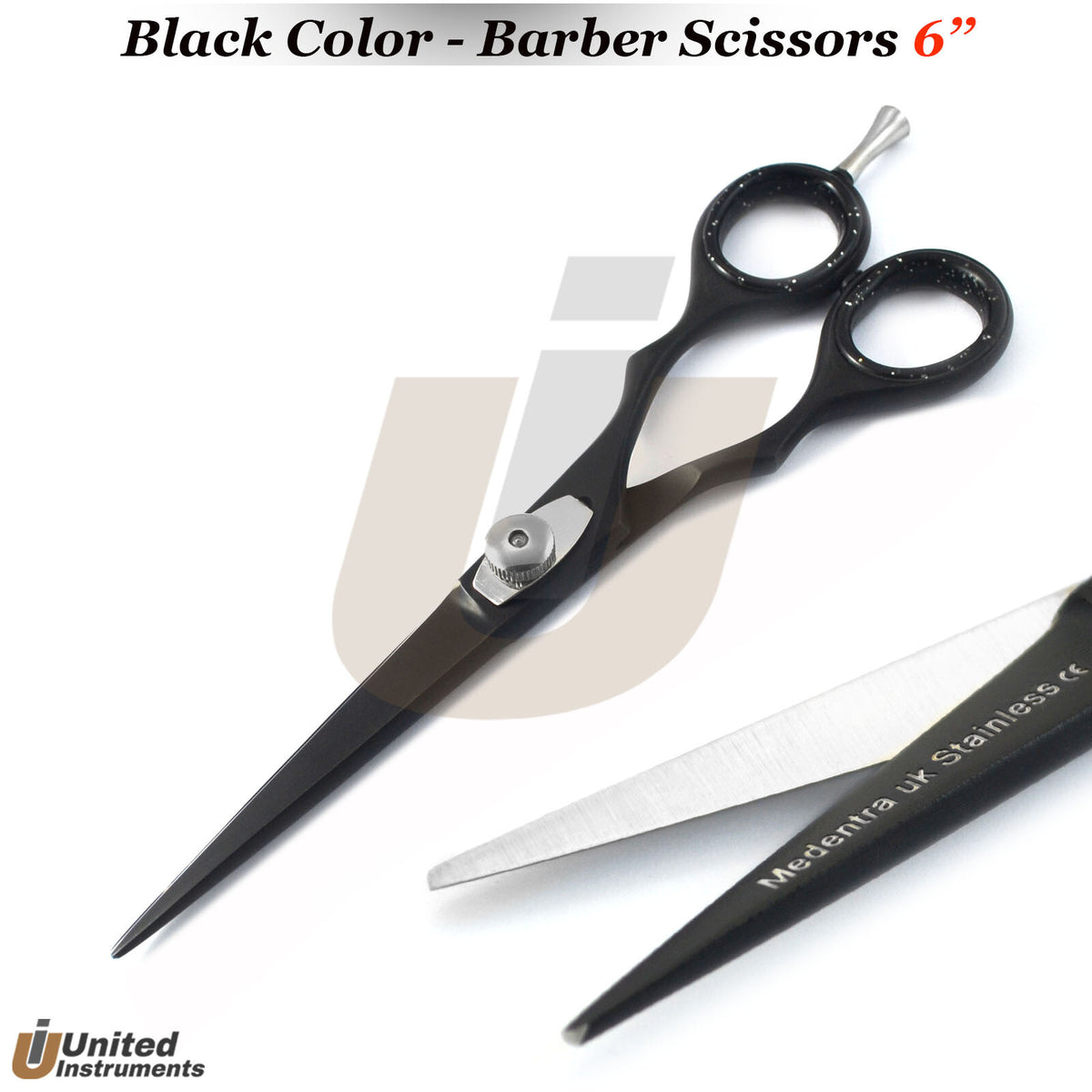 Professional 6-inch Hair Cutting Shears for Long & Short Hair - Barber Scissors