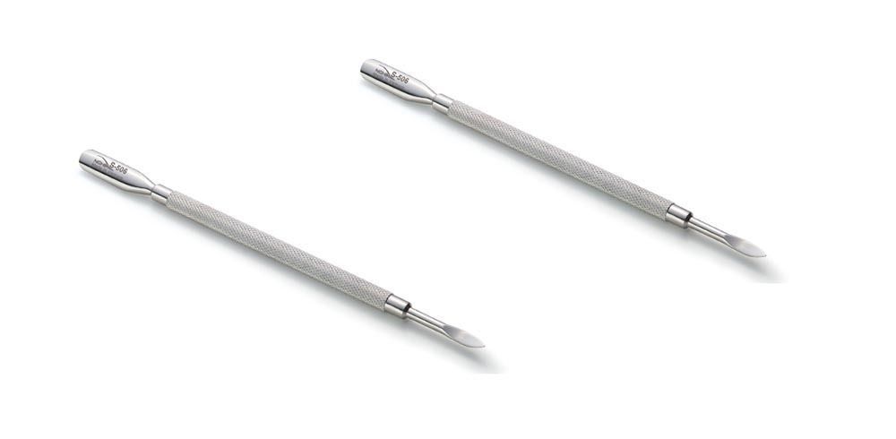 Nghia Deluxe Stainless Steel Cuticle Pusher Set - Nail Care Tools for Manicure & Pedicure