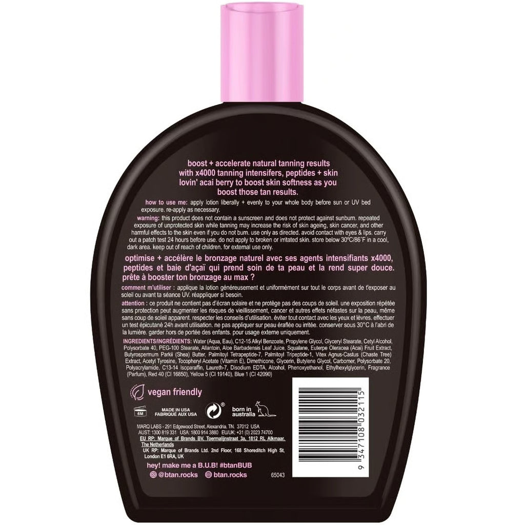 Dark Tanning Bed Lotion with Intensifiers - Deepen Your Tan, Vegan Formula