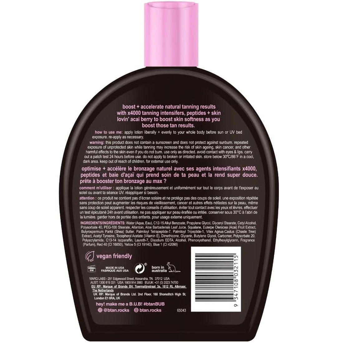 Dark Tanning Bed Lotion with Intensifiers - Deepen Your Tan, Vegan Formula