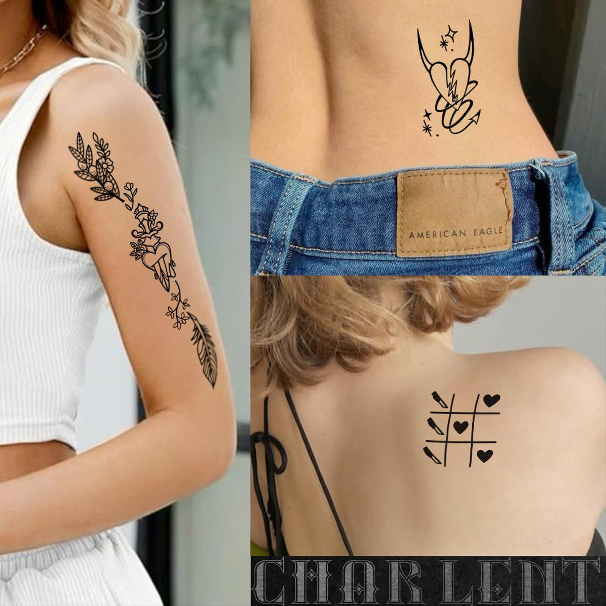 56 Sheets Temporary Tattoos for Adults – Mixed Designs, Waterproof & Easy Peel
