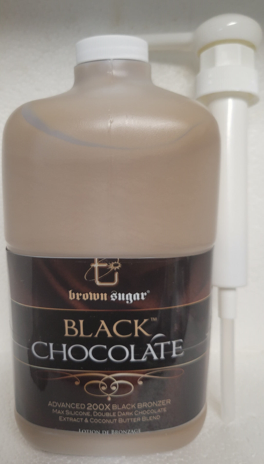 64oz Tanning Bed Lotion with Pump - Black Chocolate Bronzer by Brown Sugar