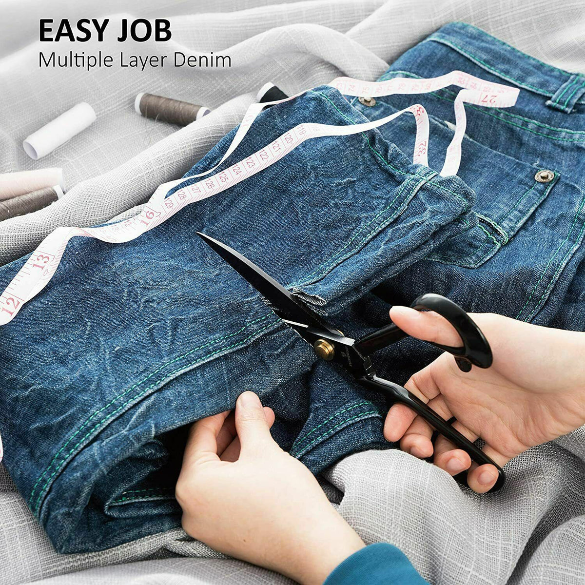 9-Inch Professional Tailor Scissors for Fabric Cutting - Ultra Sharp, Ergonomic Handle
