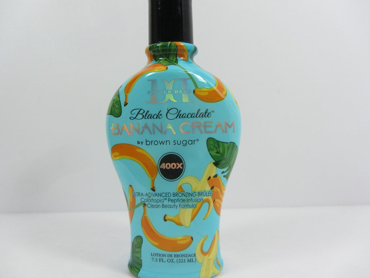 Black Chocolate Banana Cream Tanning Lotion 400X Bronzer 7.5 oz - Hydrating Sunless Tanning