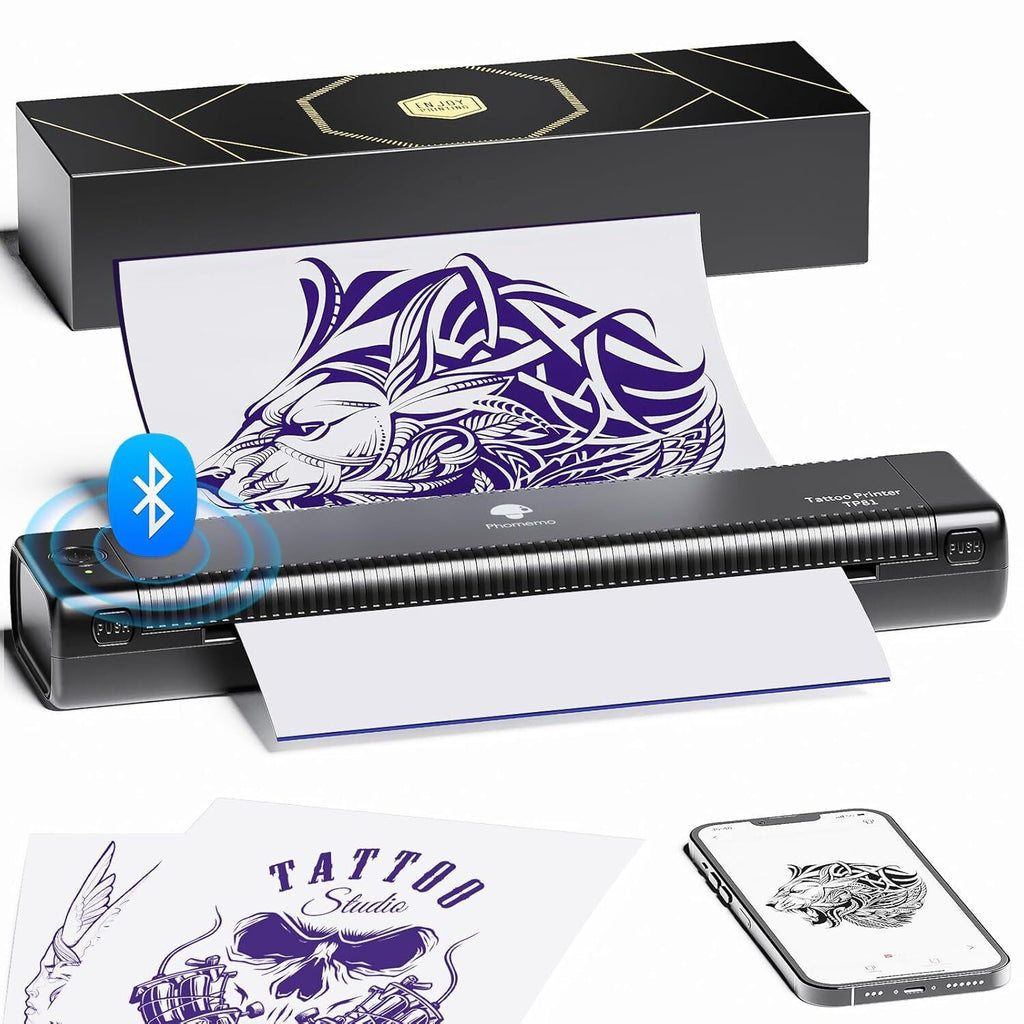 Wireless Tattoo Template Printer TP81 for Tattoo Artists & Beginners
