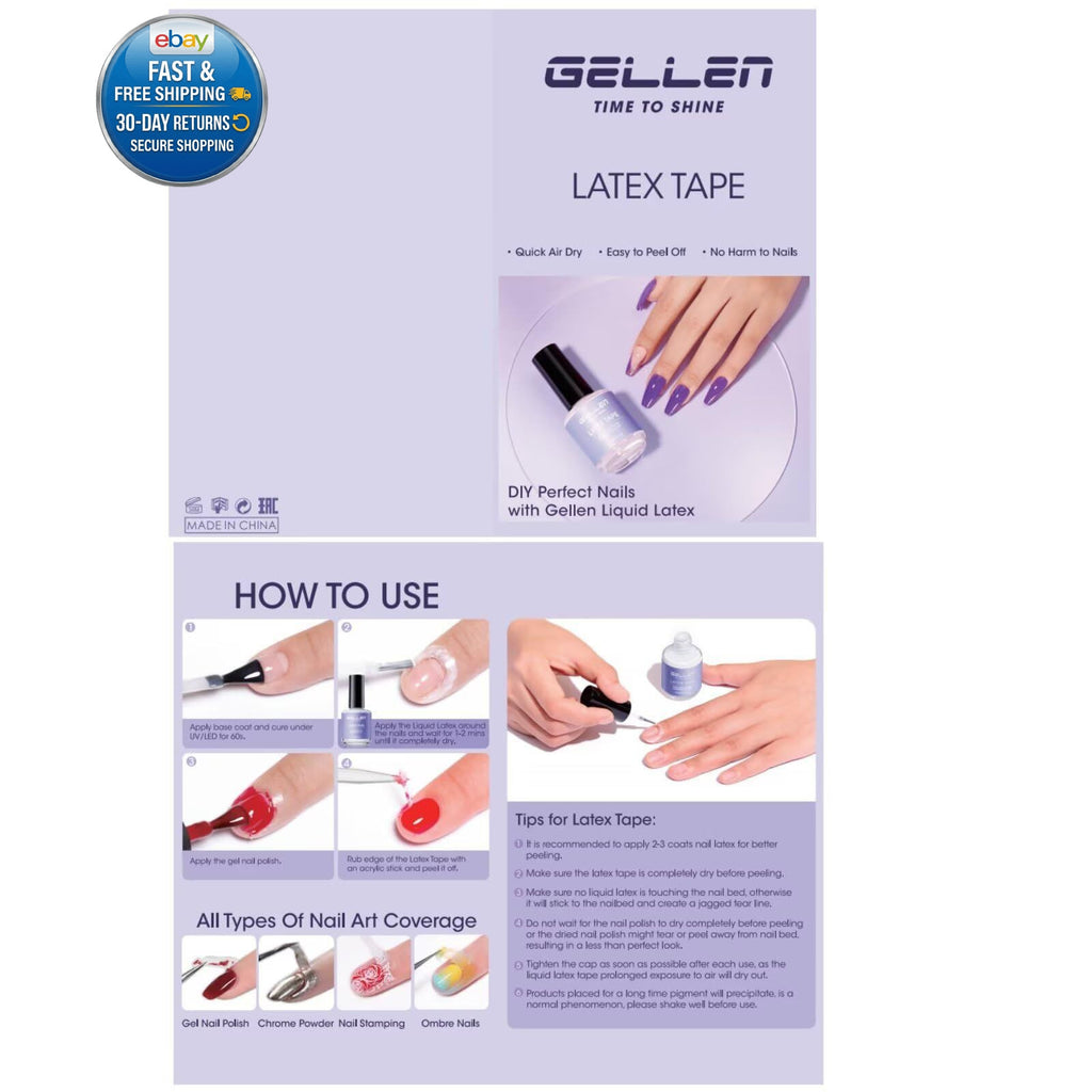 Liquid Latex for Nails 2 Pack, Peel Off Barrier for Nail Art, 1 Fl Oz