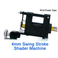 StealthLITE 4mm Shader Rotary Tattoo Machine — RCA Connection, Lightweight