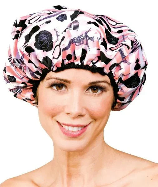 Waterproof Boudoir Shower Cap with Mold-Resistant Terry Lining