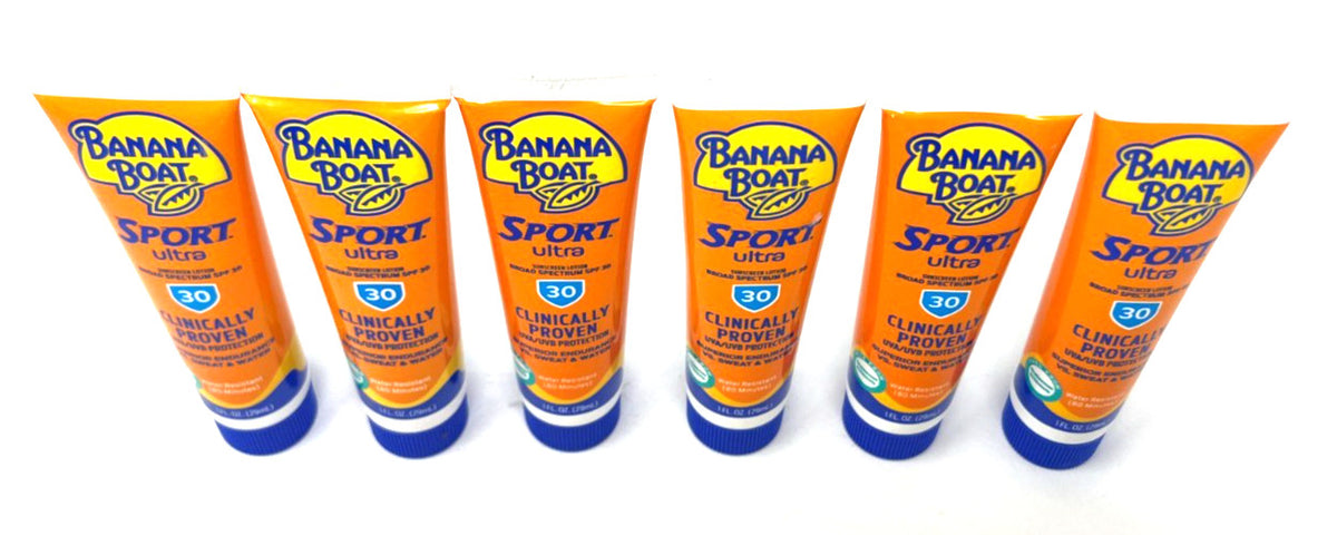 Banana Boat Sport Ultra Sunscreen Lotion - Pack of 6, 1 Fl Oz Each