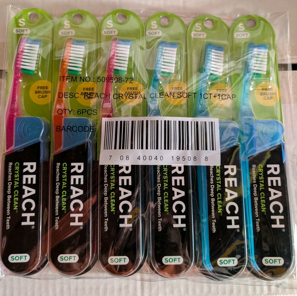 Soft Toothbrush Set with Travel Caps - 12 Pack for Adults