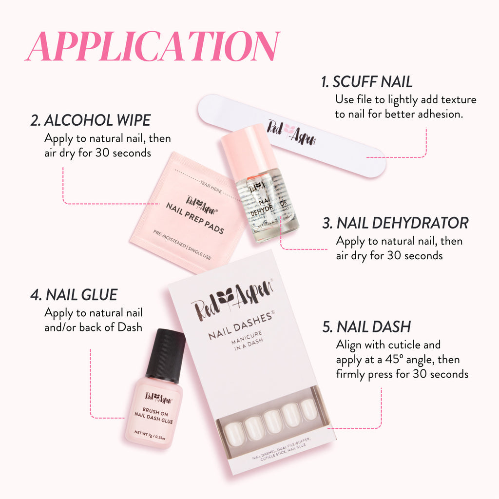 Press-On Nails Pack - Short Almond Fake Nail Set for DIY Manicure