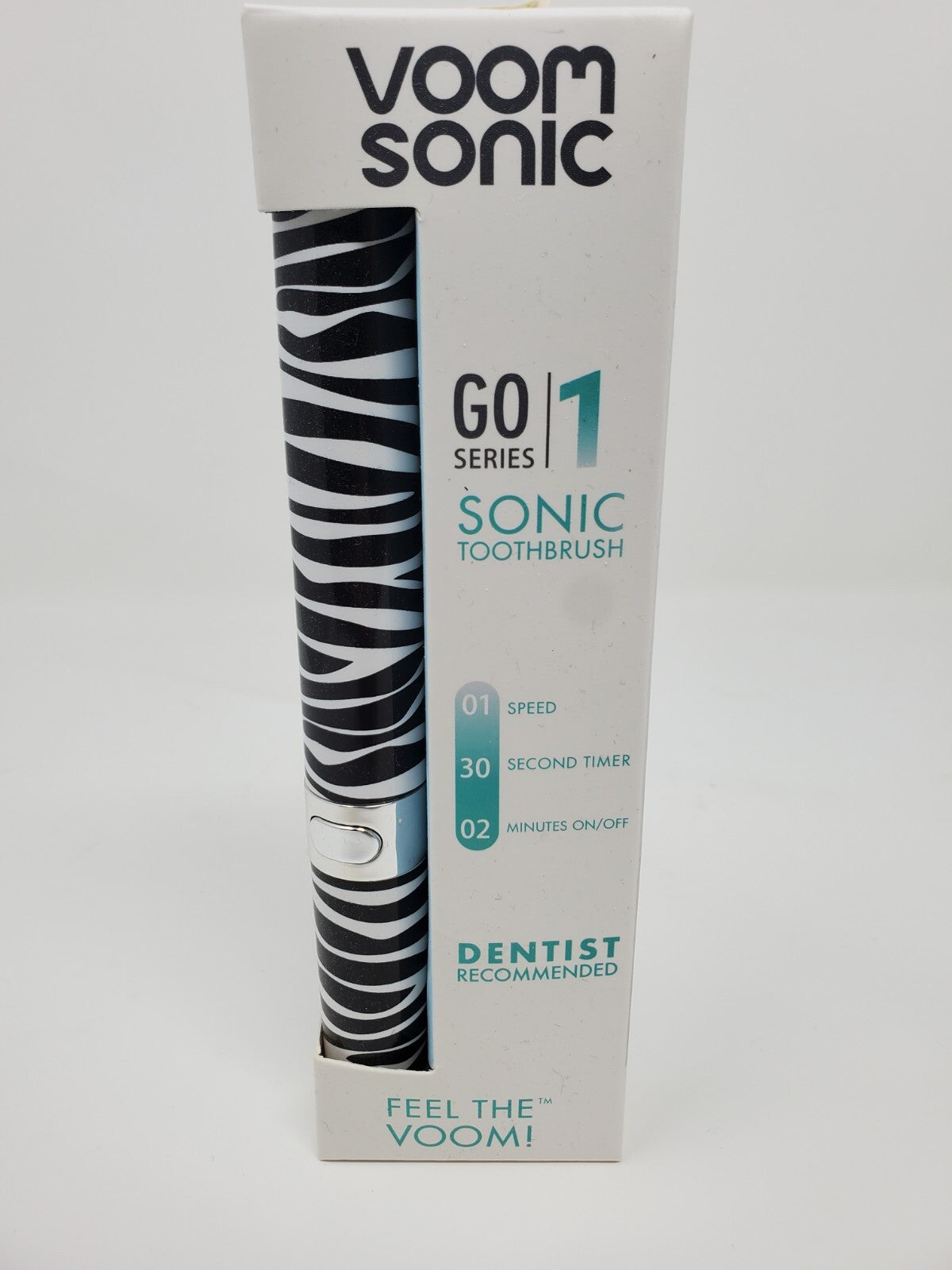 Electric Toothbrush with Zebra Stripes - Sonic 22,000 Strokes/Min, NEW