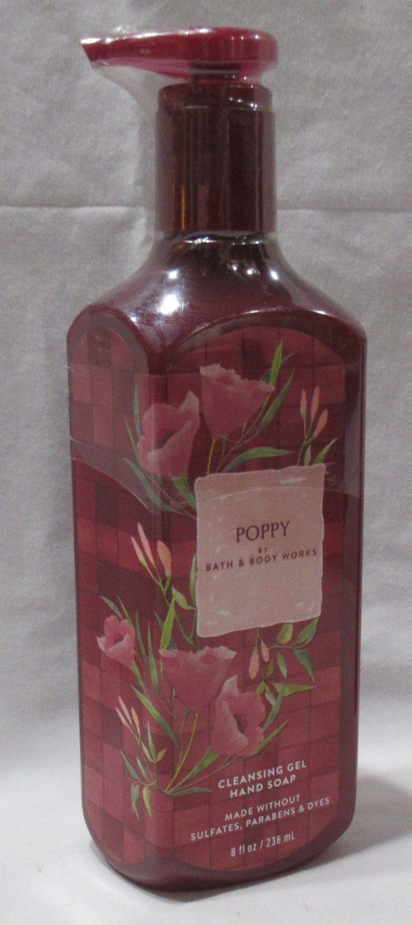 Set of 2 Bath & Body Works Poppy Hand Cleansing Gel Soaps 8 fl oz