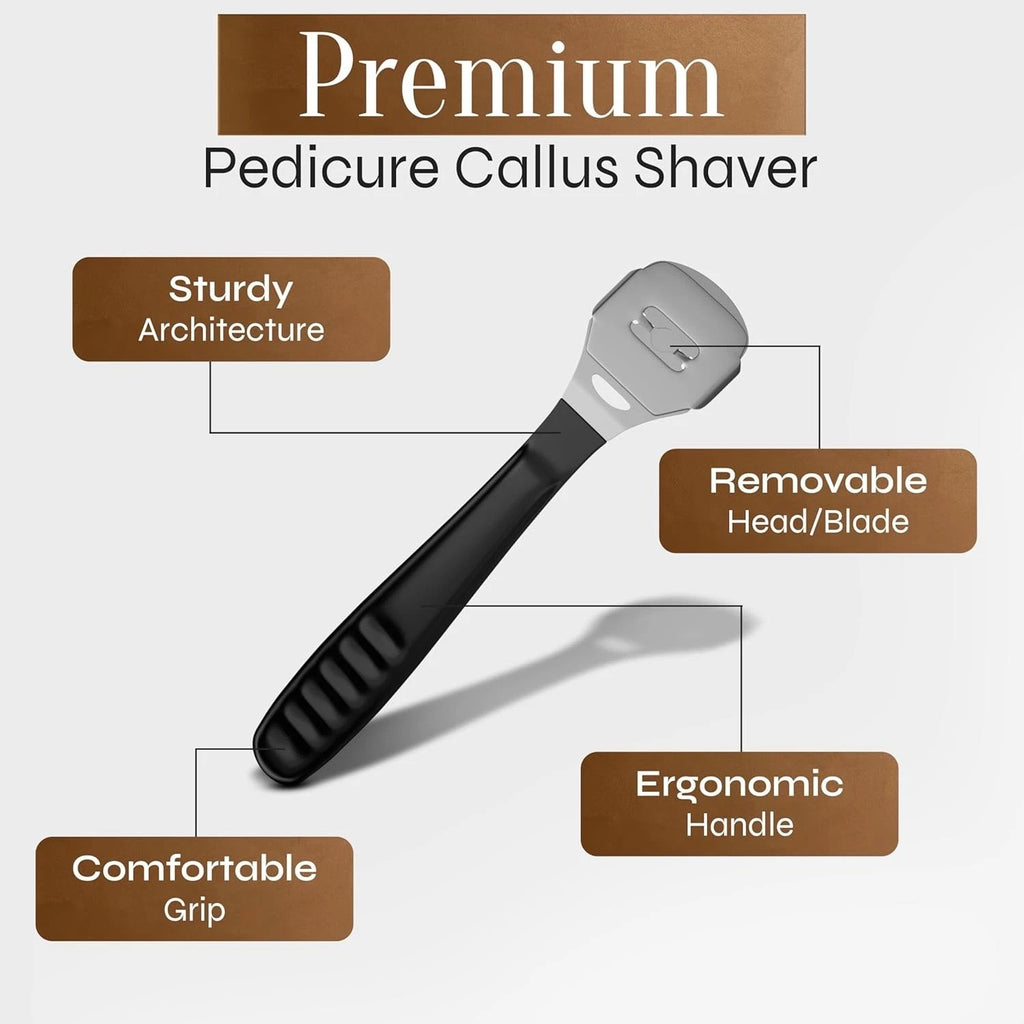 Professional Callus Remover Shaver with 50 Blades - Pedicure Foot Tool