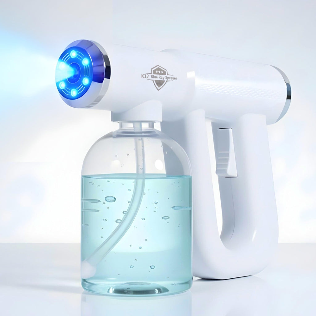 Nano Spray Gun with Blue Light and Rechargeable Battery - Portable Fine Mist Sprayer