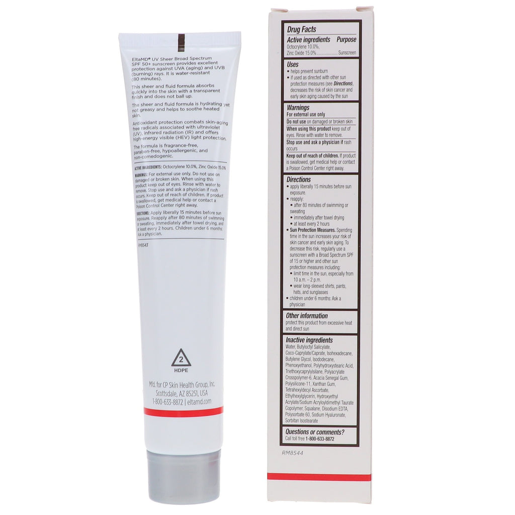 Broad Spectrum SPF 50+ Sunscreen for Face & Body - Water Resistant 3 oz