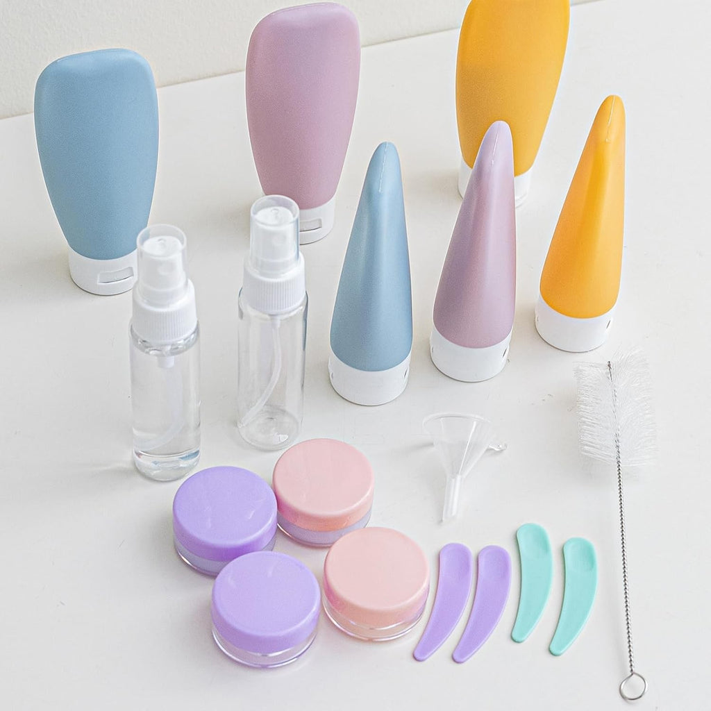 20 Pack Travel Bottles Set TSA Approved Leak Proof Travel Size for Toiletries