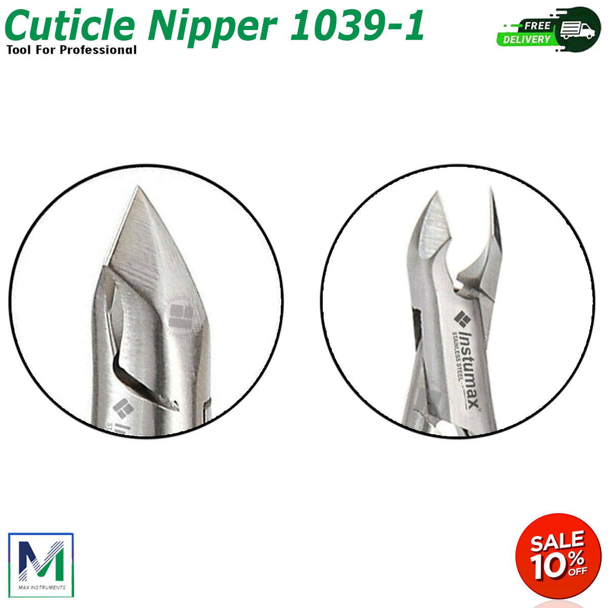 Professional Stainless Steel Manicure Cuticle Nipper Set for Nail Care
