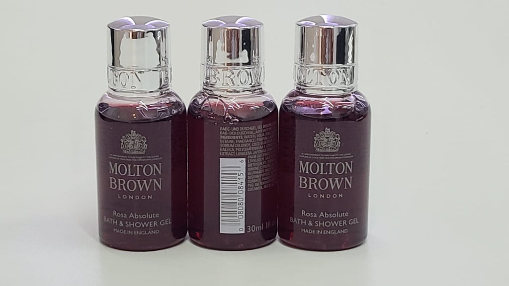 Travel Size Bath & Shower Gel Set of 3 - Rosa Absolute by Molton Brown
