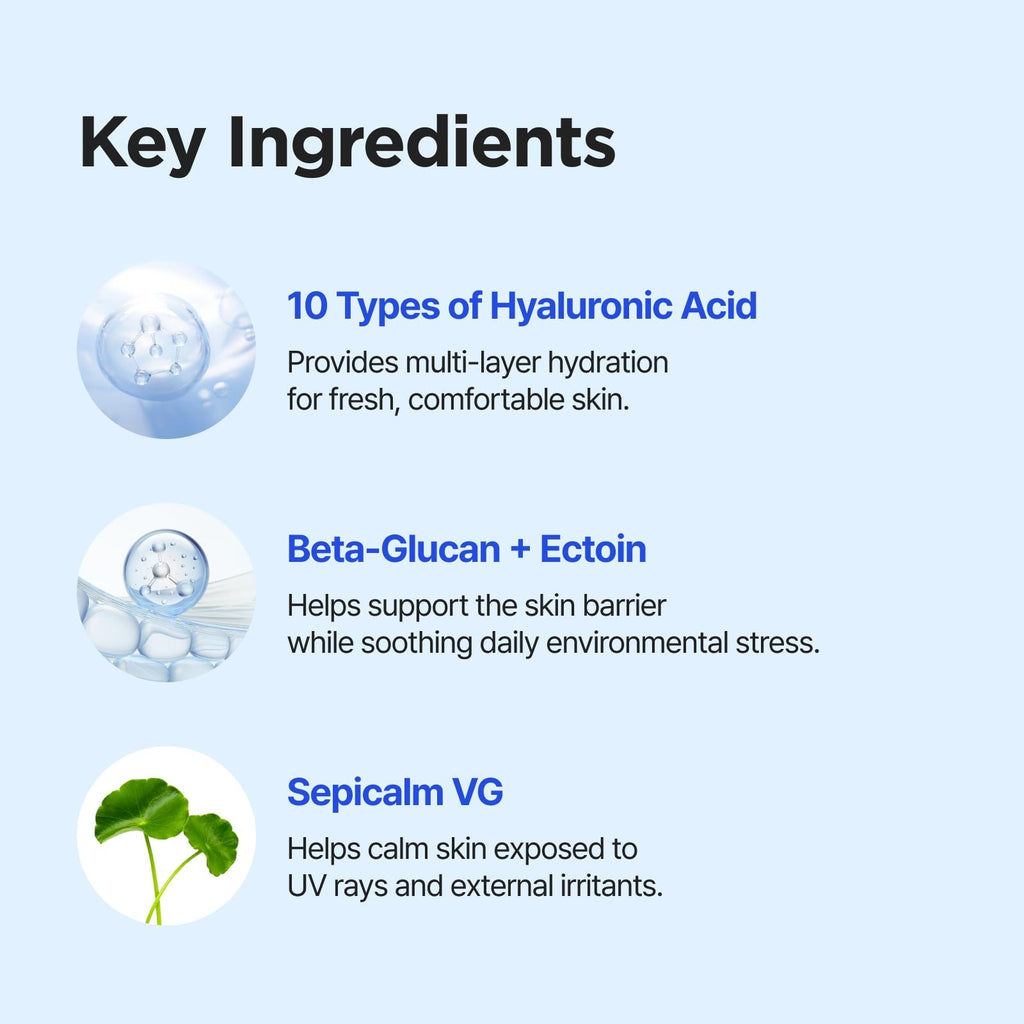 Hyaluronic Acid SPF 30 Sun Gel Sunscreen - Lightweight Hydrating SPF 30