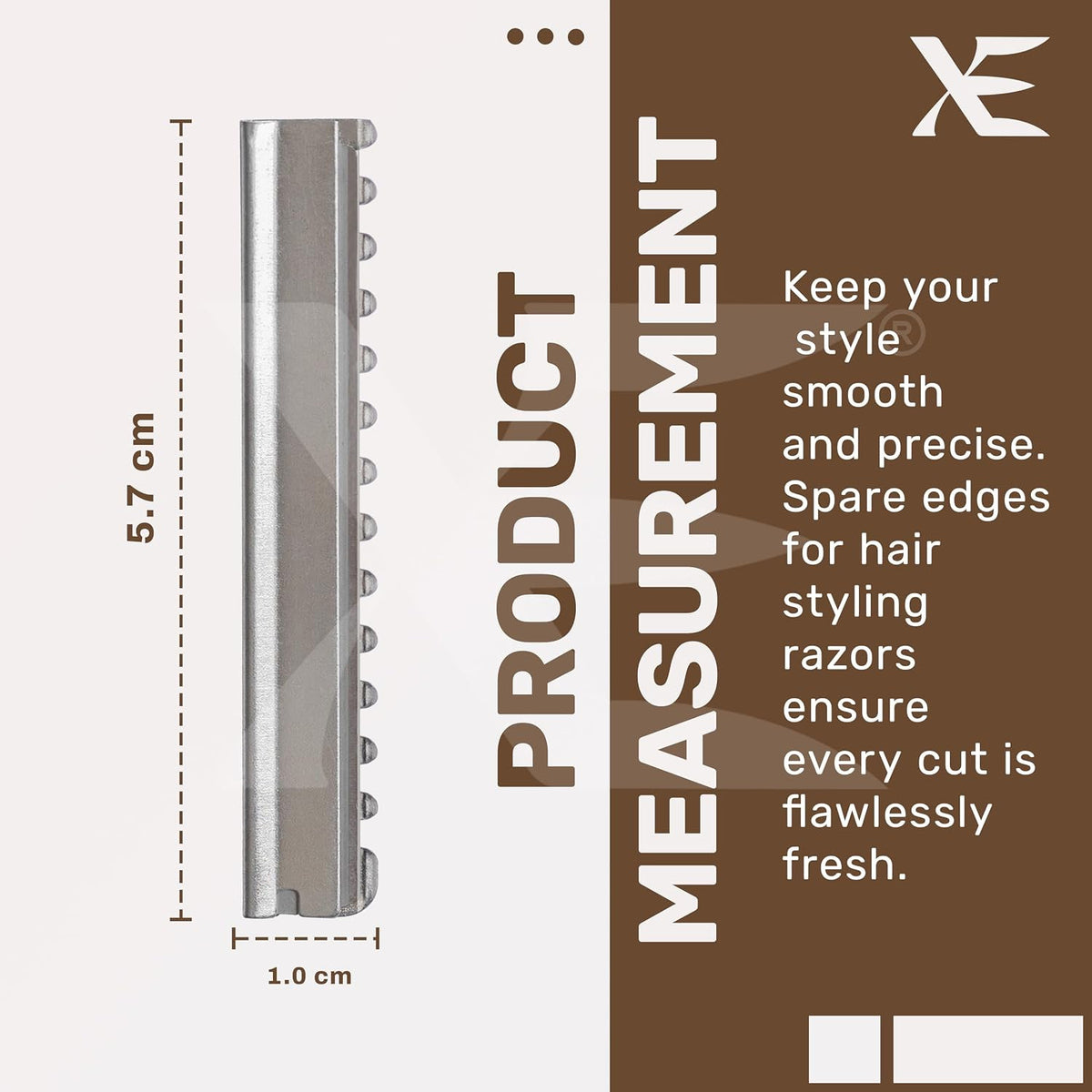 10 Pcs Stainless Steel Hair Thinning Razor Edges for Texturizing & Styling