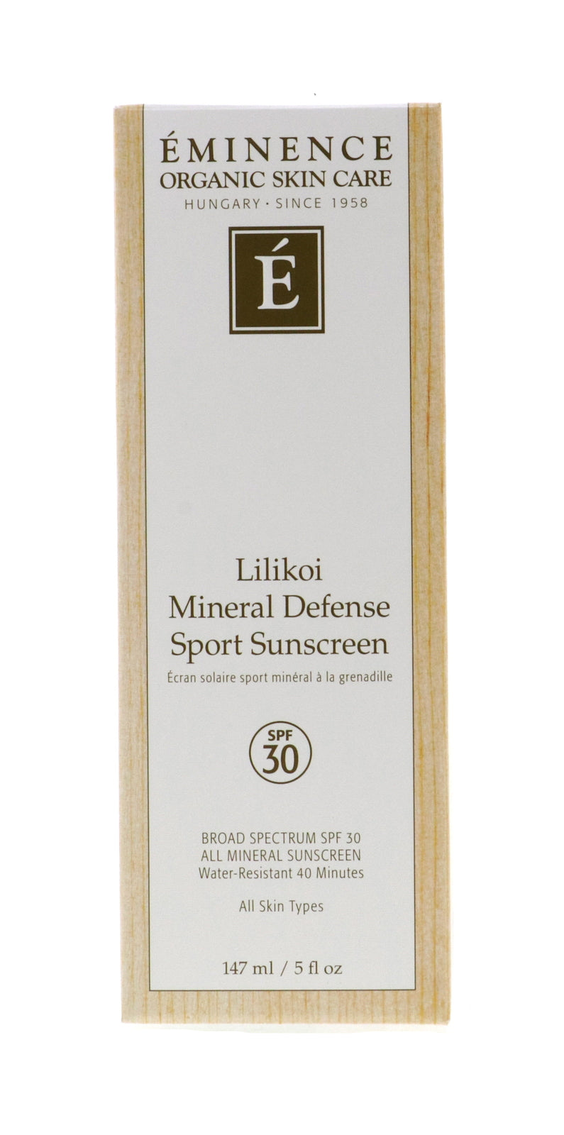 Mineral Sunscreen SPF30 Water-Resistant Sport Sunblock 5 oz