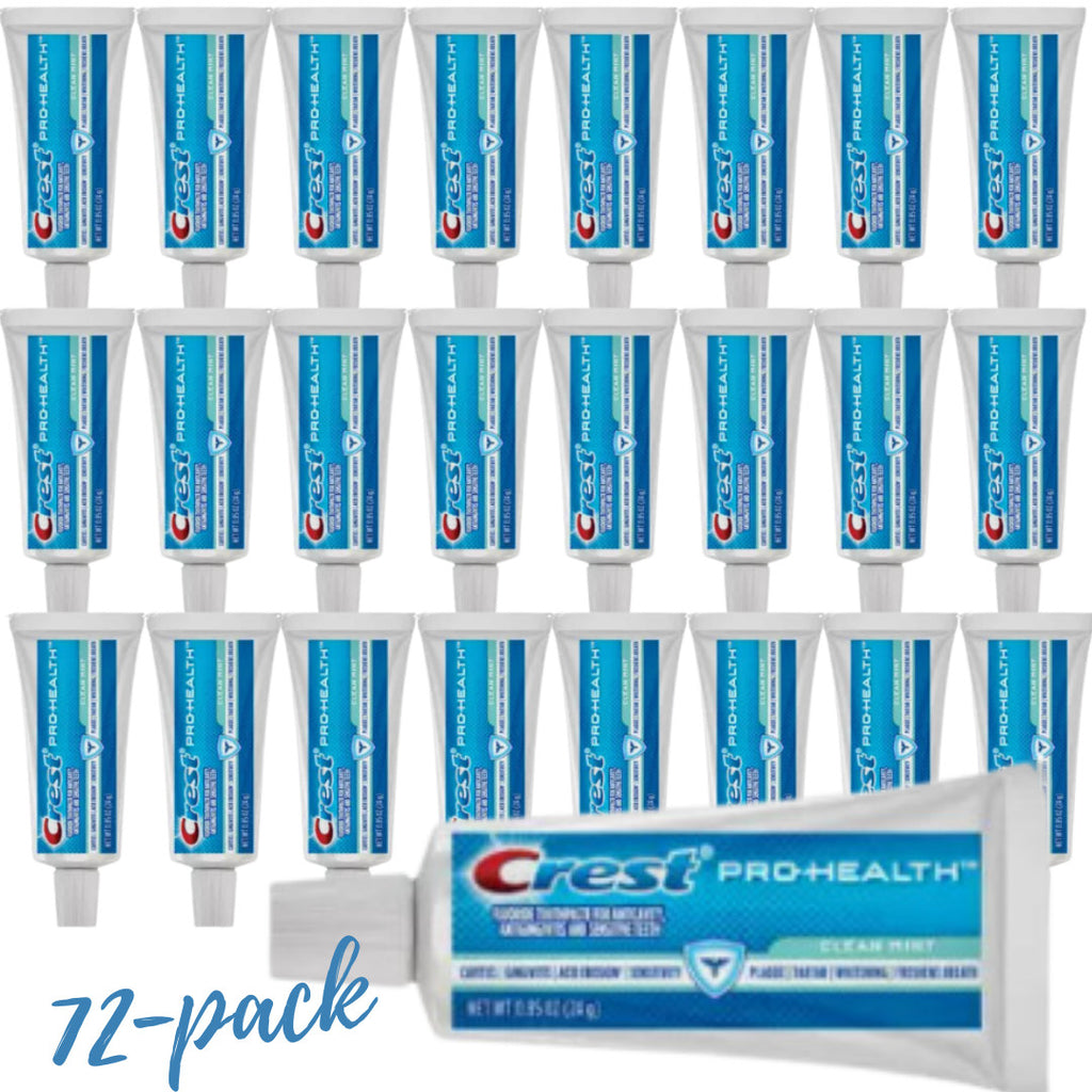 72-Pack Travel Size Crest Pro-Health Mint Toothpaste 0.85 oz - Bulk Oral Care