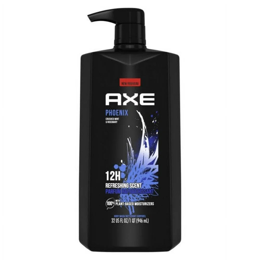 Men's Body Wash with Mint & Rosemary - Long Lasting Fresh Scent, 32 fl oz