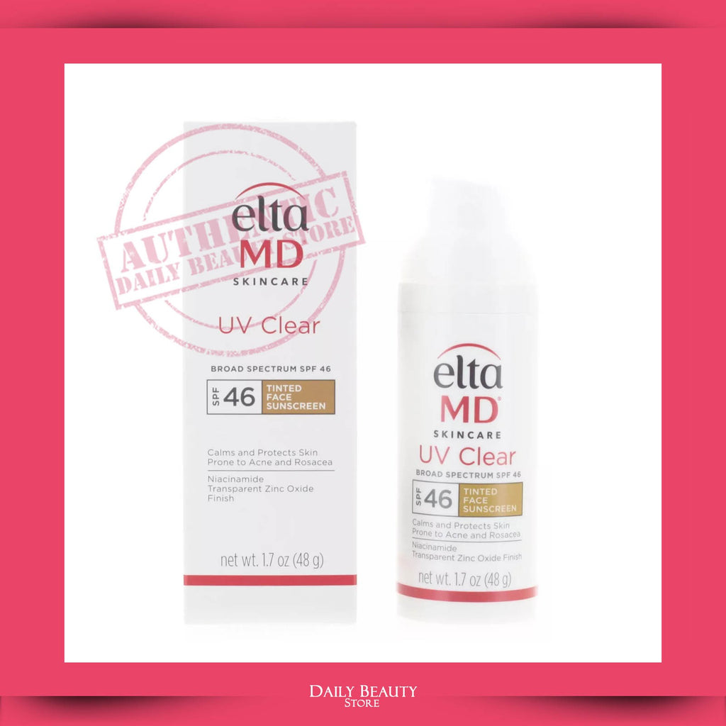 EltaMD SPF 46 Tinted Facial Sunscreen - Broad Spectrum, Acne & Rosacea Safe 1.7oz