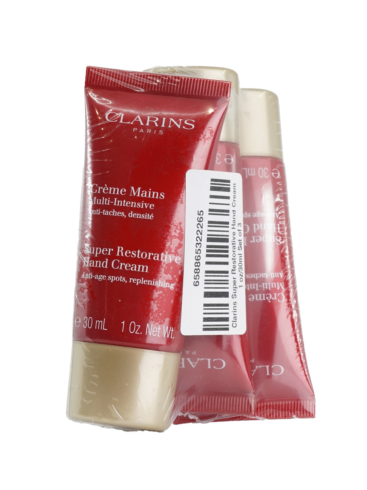 Clarins Restorative Hand Cream Set of 3 - Rejuvenating Moisturizer for Mature Skin