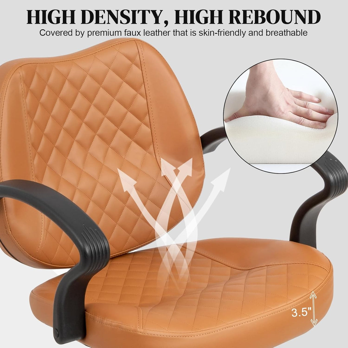 Heavy Duty Salon Styling Chair with Hydraulic Pump & Swivel Base