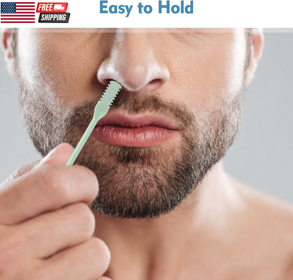Nasal Hair Trimmer 5-Piece 2-in-1 Nose Hair Cutter with Double Sided Blades