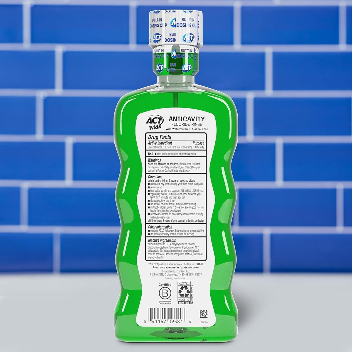 Kids Fluoride Mouthwash Wild Watermelon 16.9 fl oz Alcohol-Free Oral Care