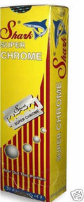 Shark Super Chrome Double Edge Safety Razor Blades - Smooth & Durable