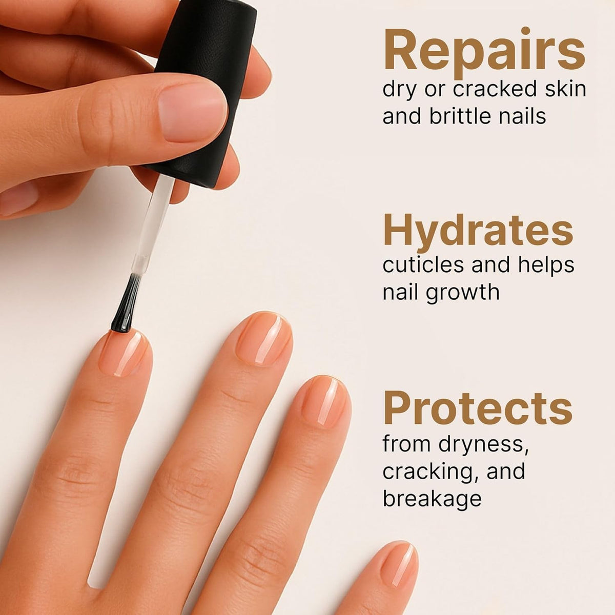 Sweet Almond Cuticle Oil for Nails - 2.5 Oz Overnight Nail Repair & Moisturizer