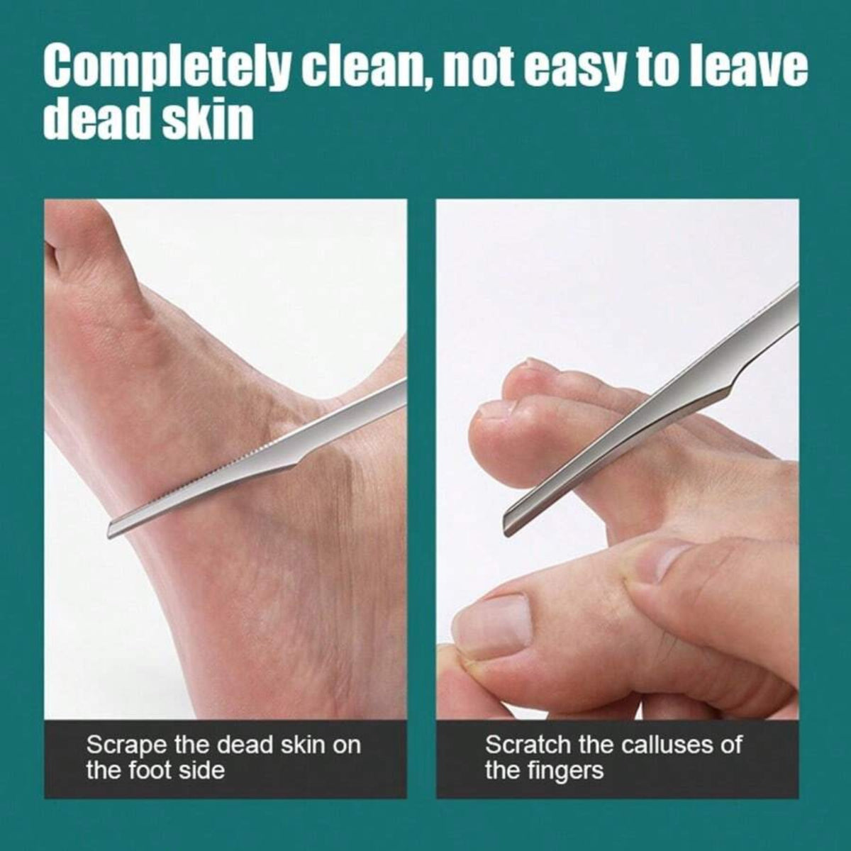 2-Pack Foot Heel Scraper Callus Remover for Pedicure & Foot Care