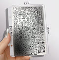 Nail Stamping Plate Frogs Design - DIY Nail Art Tool for Manicure