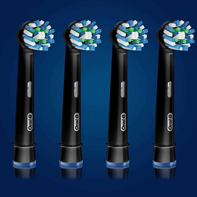 Oral-B Black Toothbrush Replacement Heads - 4 Count