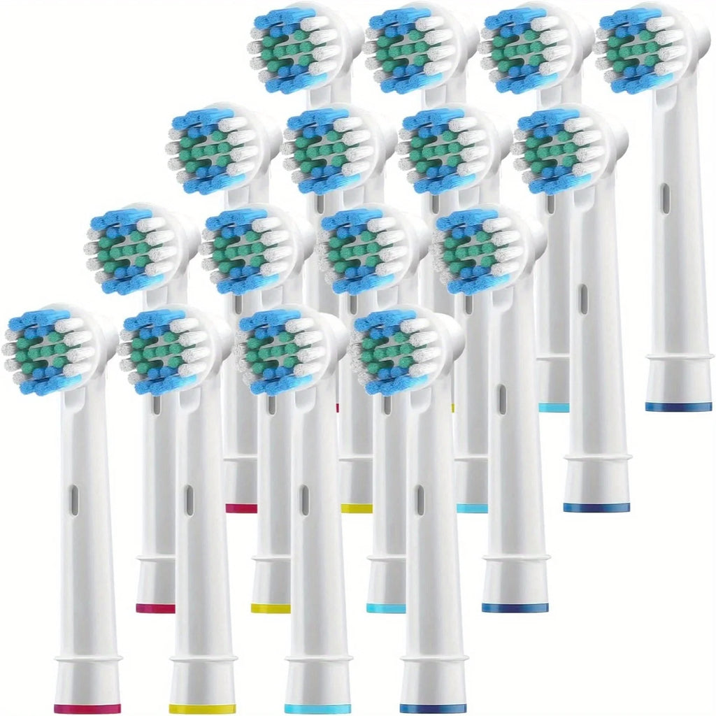 Electric Toothbrush Replacement Heads Compatible with Oral-B Braun, Soft/Nylon Bristles, 4/12/16/20 Pack