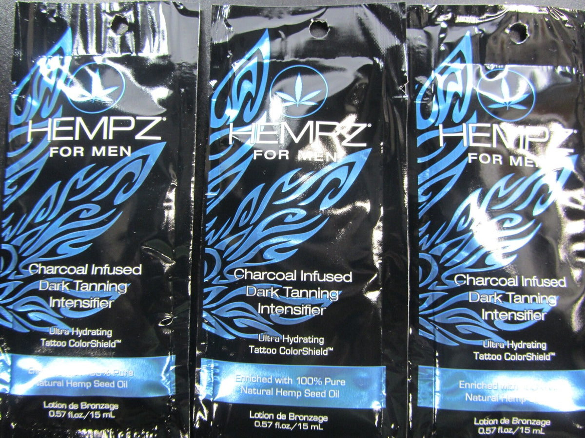 Charcoal Infused Tanning Lotion for Men - Dark Tanning Intensifier Pack of 5