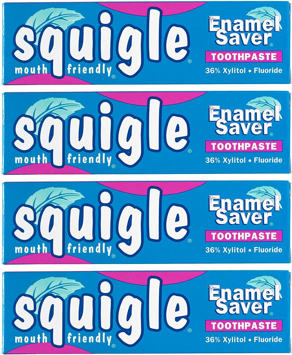 Enamel Saver Toothpaste for Canker Sores - 4 Pack, SLS-Free, High Xylitol