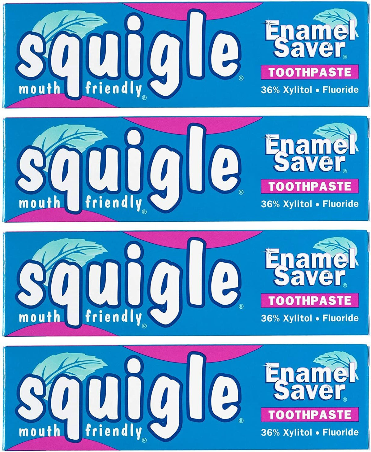 Enamel Saver Toothpaste for Canker Sores - 4 Pack, SLS-Free, High Xylitol