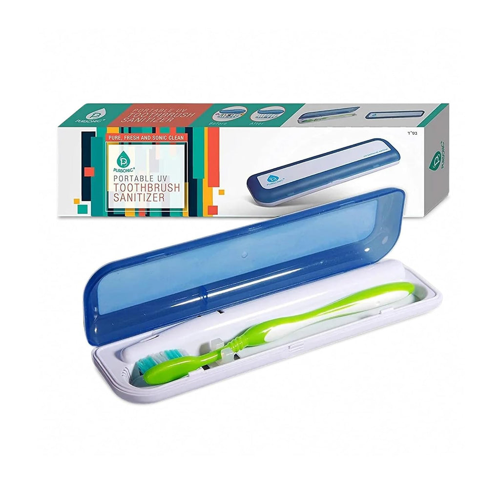 Portable UV Toothbrush Sanitizer Case for Travel and Home