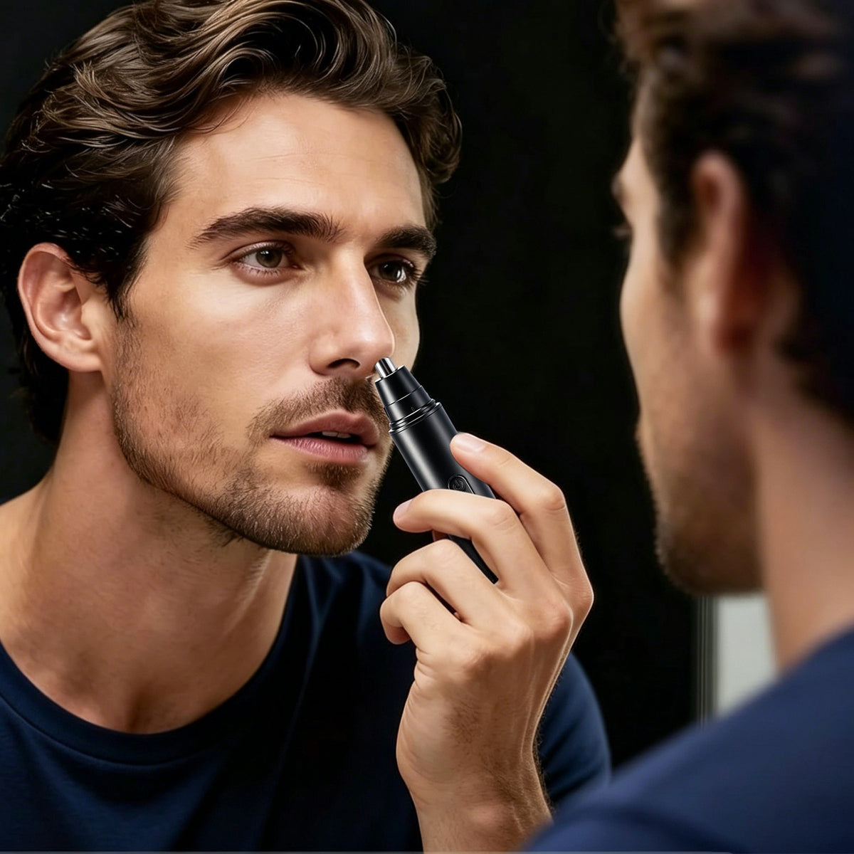USB Rechargeable Nose & Ear Hair Trimmer for Men and Women - Waterproof & Portable