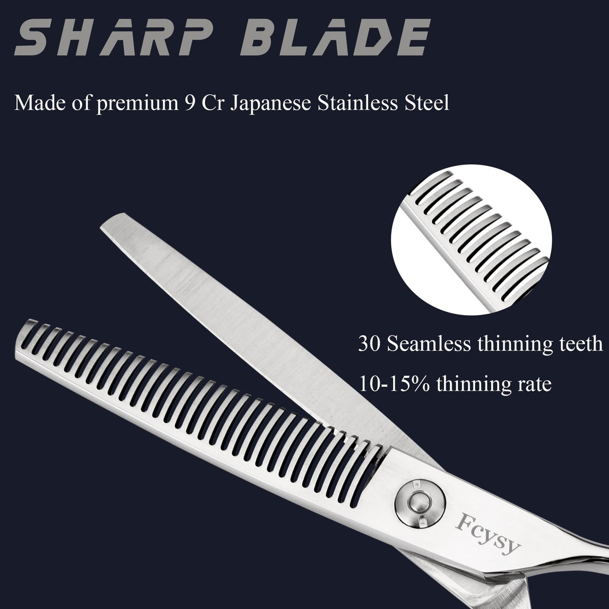 Professional 6 Inch Hair Thinning Scissors Barber Texturizing Shear for Haircutting