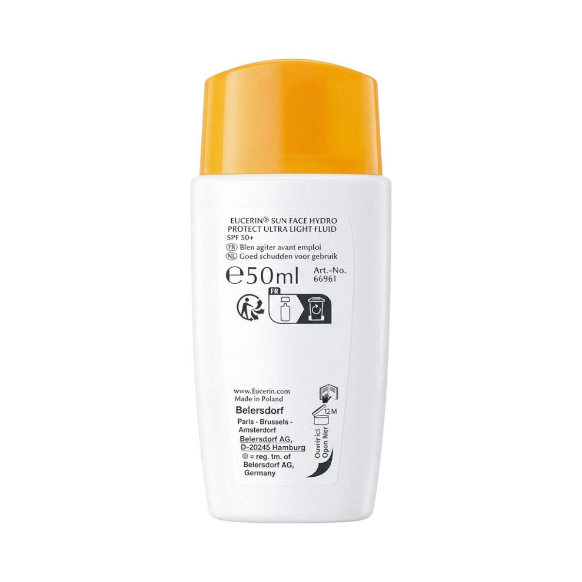Eucerin Sun Protection SPF 50+ Ultra-Light Facial Sunscreen Fluid 50ml