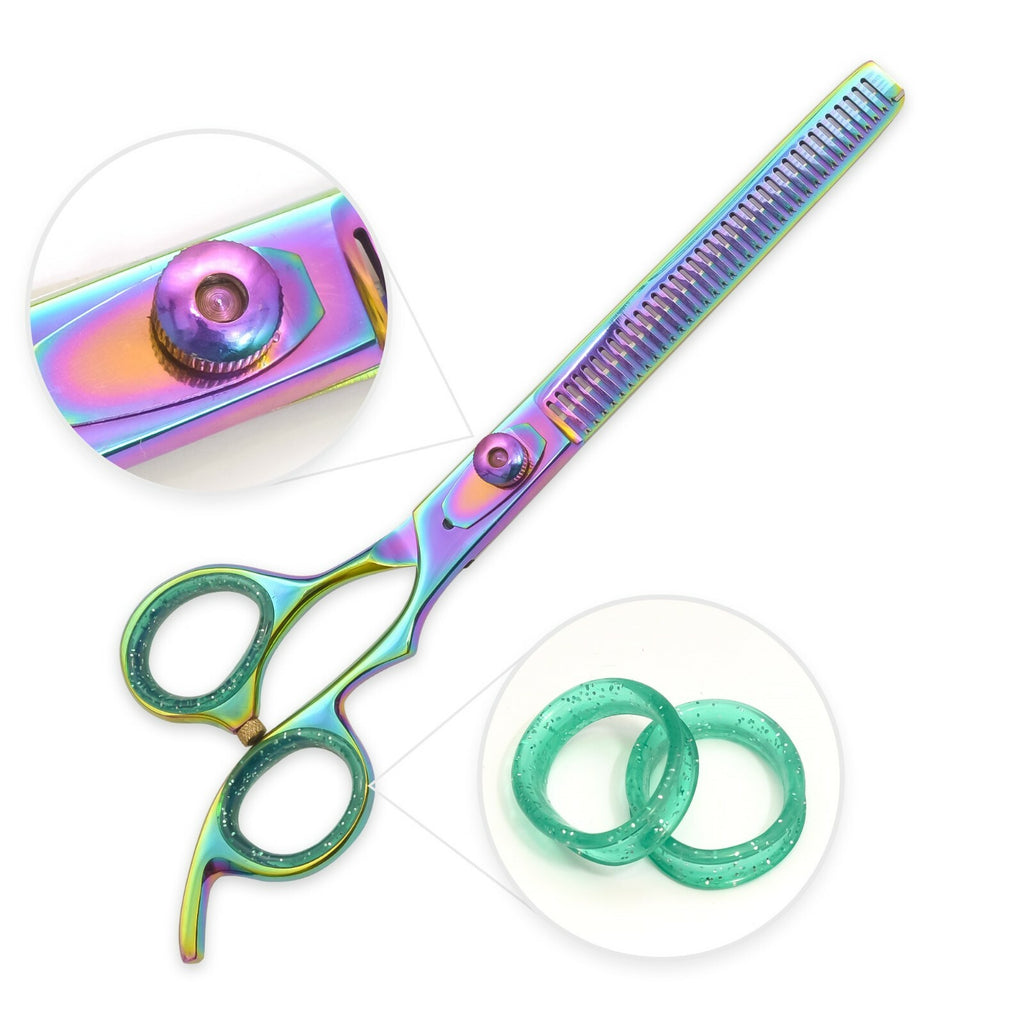 Professional Hair Thinning Scissors 7.5 Inch Titanium Shear for Hair Styling